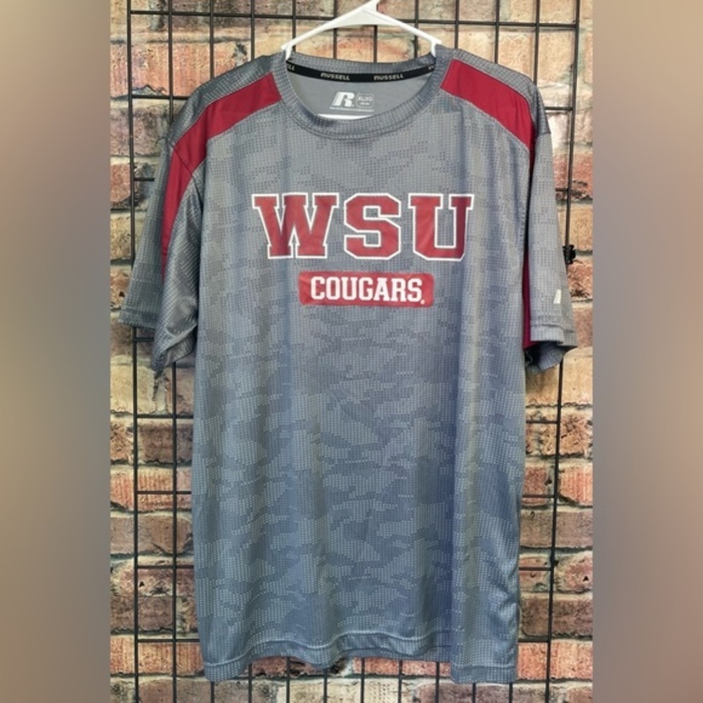Russell WSU Cougars gray camo shirt men’s size XL